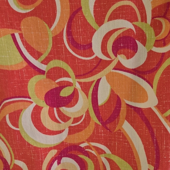 Ruby Rd. Capris With Pink Orange White & Purple Swirl Design Cotton Women's 14 - Picture 5 of 12